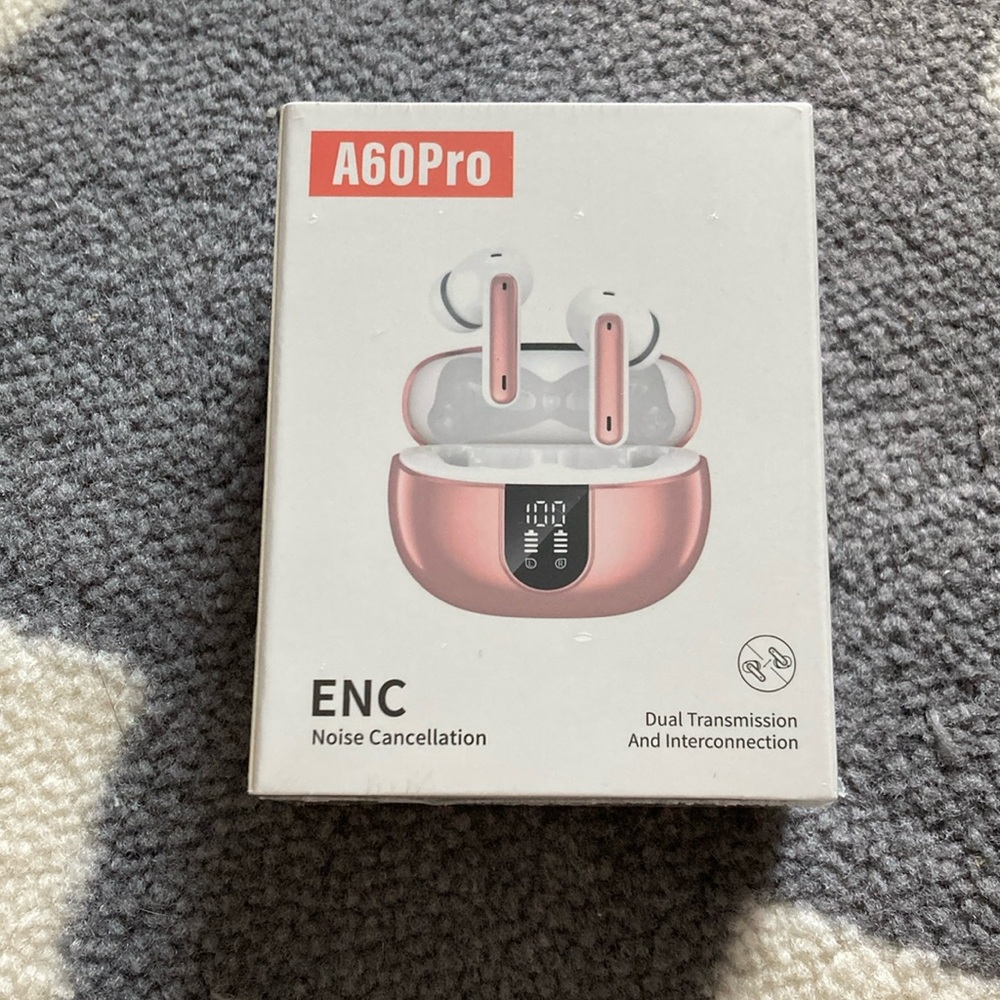 A60Pro Rose gold, wirelesss Bluetooth earbuds